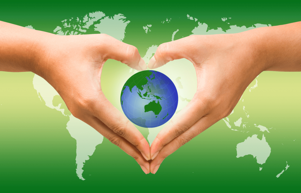 Two pairs of hands forming a heart shape, representing GenerEdge's community lending mission.